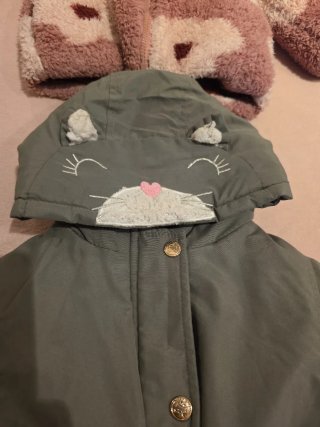 Cappotti per bambina verde e rosa