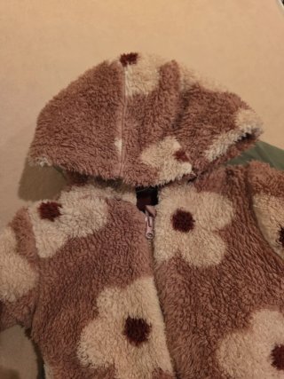 Cappotti per bambina verde e rosa