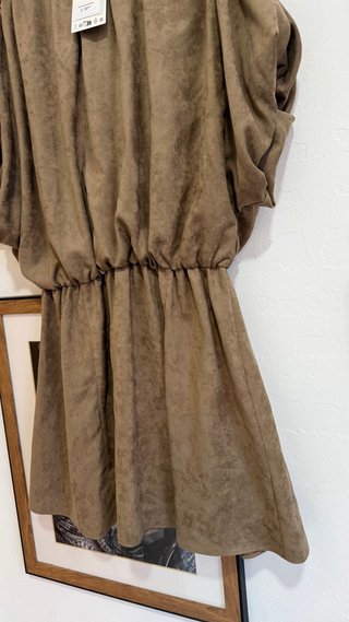 Vestido Zara S Antelina Marrón