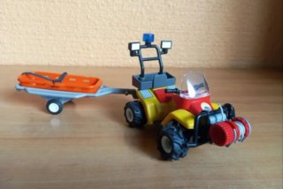 513. Playmobil boogie quad 4x4 de rescate montaña