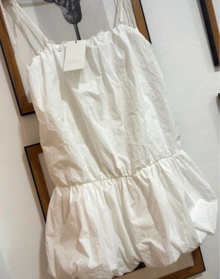 Vestido globo nylon Zara Talla única