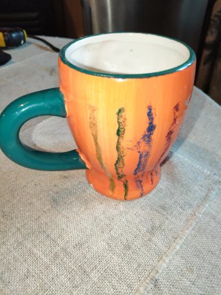 Taza cerámica 3D oso columpio