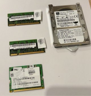 Lote Componentes Informáticos: RAM, HDD, Tarjeta
