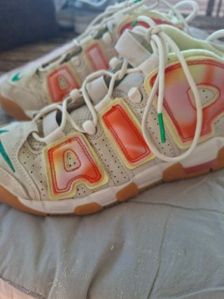 Nike Air More Uptempo Naranja Blanco