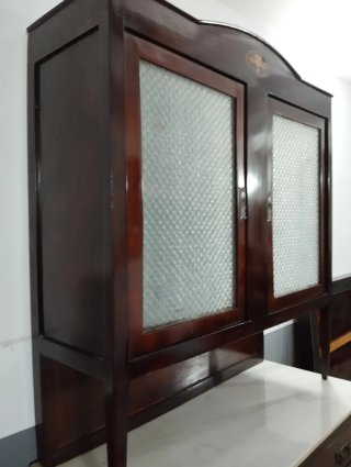 Mueble Alacena Antiguo Madera y Mármol