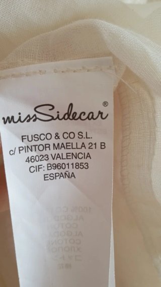 Vestido largo crema Nuevo XL