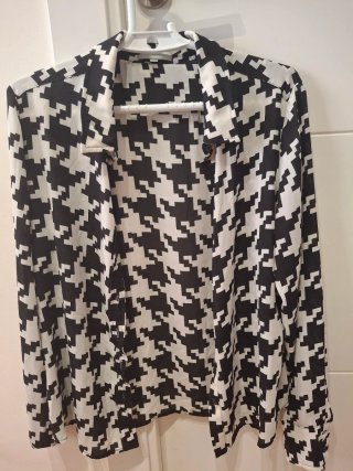 Blusa Zendra Estampado Houndstooth
