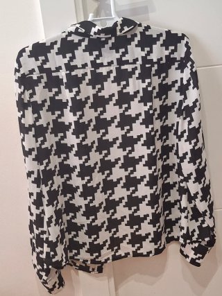 Blusa Zendra Estampado Houndstooth