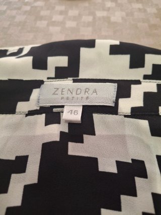 Blusa Zendra Estampado Houndstooth