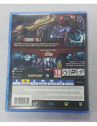 JUEGO PS4 RESIDENT EVIL 3
