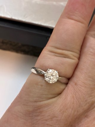 Anillo Oro 18k Diamante 1.01Ct D/VS2 IGL