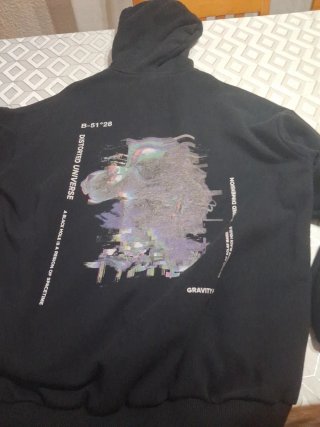 Sudadera negra algodón YOURTURN de Hombre
