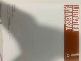 Literatura universal, 1 BAC