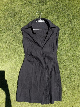 Vestido Negro Mango Talla S