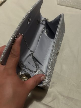 Bolso de fiesta plateado