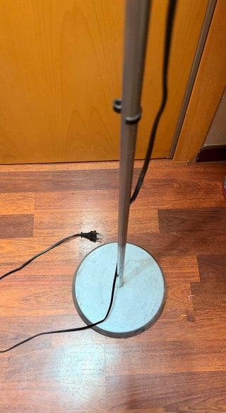 Lámpara de salón beige y gris