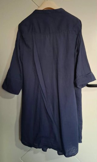 Camicione stile caftano blu