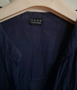 Camicione stile caftano blu
