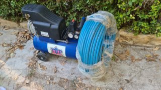 Compresor Top Craft 1500W + Manguera 50m