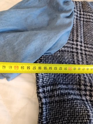 Vestido Zara vaquero con estampado de cuadros