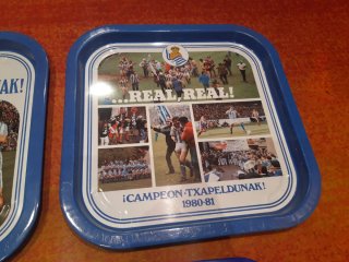 3 Bandejas Real Sociedad liga 80-81