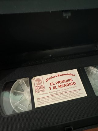 Cinta VHS Clásicos Encantados: El Príncipe y el Me