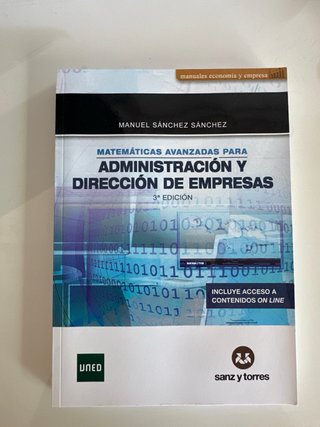Matemáticas avanzadas para administración y dir...