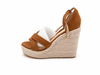 Sandalias Cuña Marrones