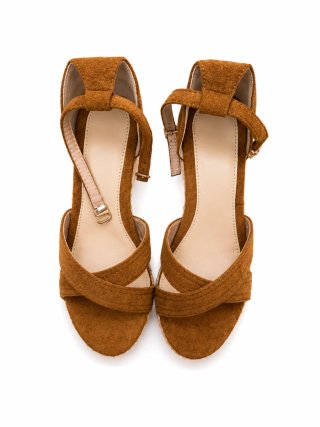 Sandalias Cuña Marrones