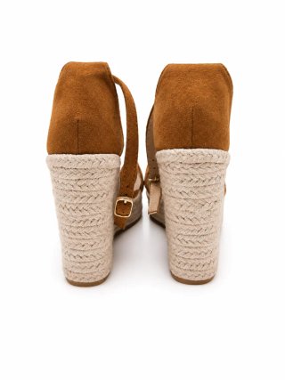 Sandalias Cuña Marrones