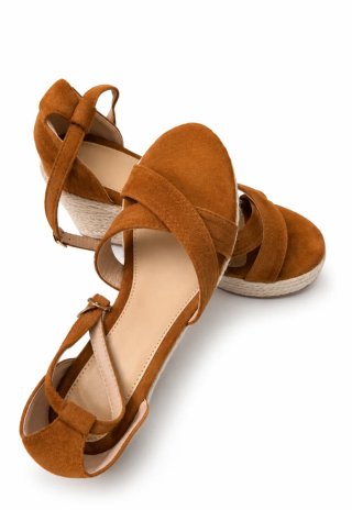 Sandalias Cuña Marrones