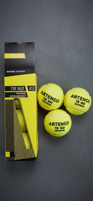 3 Pelotas de Tenis Artengo TB 160
