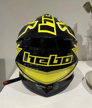 Casco Motocross Hebo Amarillo y Negro