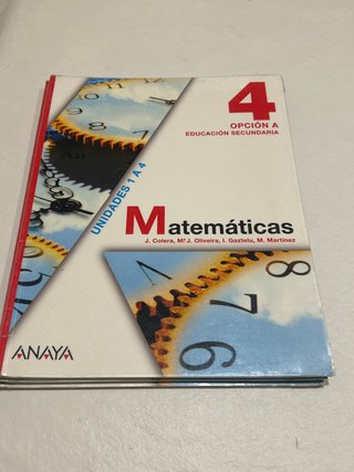 Matemáticas 4. Opción A.