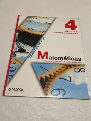 Matemáticas 4. Opción A.