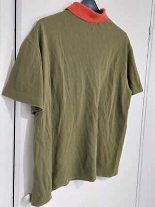 Polo Burberrys vintage, verde oliva, Talla 6/L