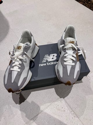 Zapatillas New Balance 327 Blancas Doradas Talla 3