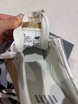 Zapatillas New Balance 327 Blancas Doradas Talla 3