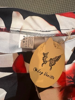 Falda midi Okey Vanilla floral