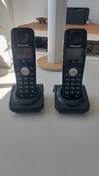 Teléfonos Panasonic Inalámbricos Negros