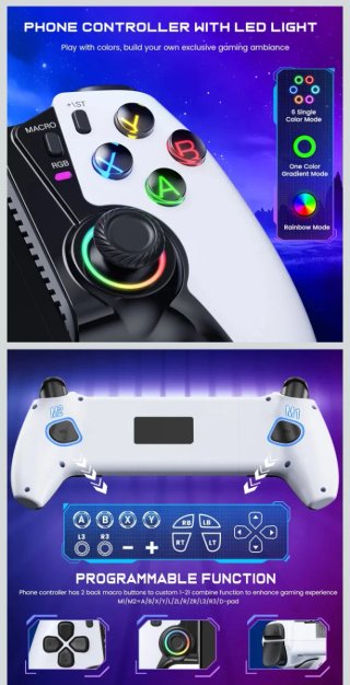 Mando Bluetooth para Móvil/Switch, xbox