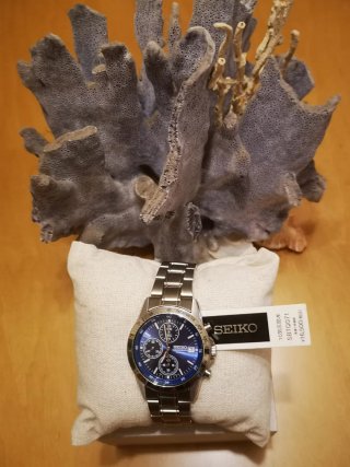Reloj Seiko Cronógrafo Azul Acero Inoxidable