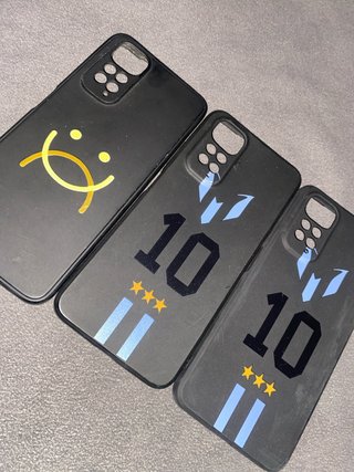 3 Fundas para móvil (Negro/Multicolor)