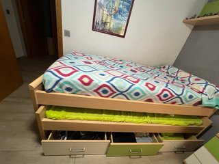 Cama nido con cajones