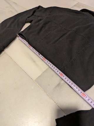 Chaqueta vaquera negra corta