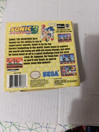 Sonic Advance 3 LEER!!!! Game Boy Advance