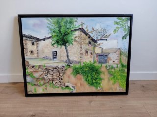 Cuadro al óleo paisaje