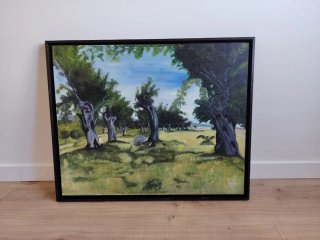 Cuadro al óleo paisaje