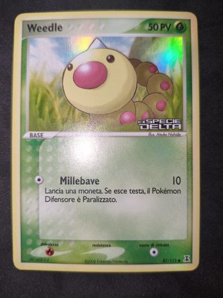 Carta Pokemon Weedle EX Specie Delta 87/113 ITA
