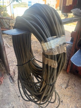 2 Rollos Manguera Cable 4x6G 100m cada una Usada